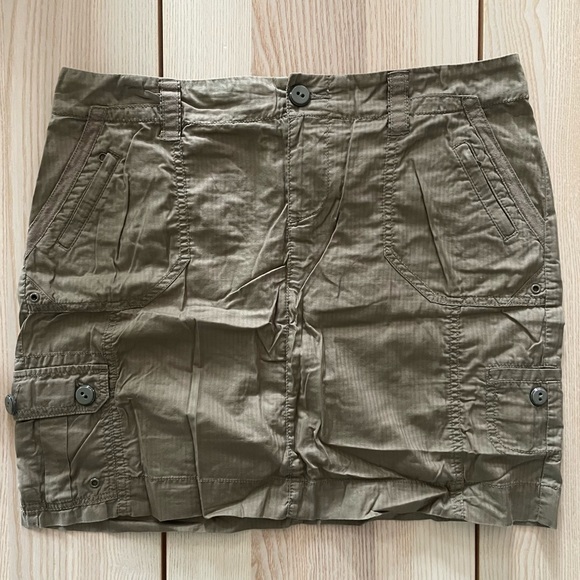 Hei Hei mini skirt sz 12 cargo pockets olive anthropologie urban outfitters - Picture 3 of 12